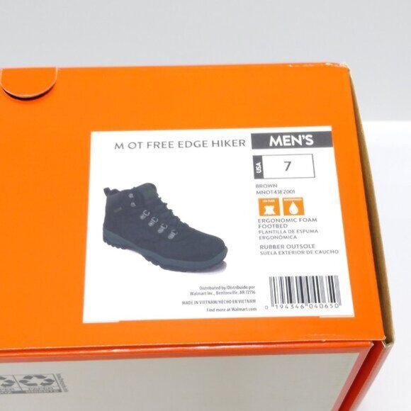Ozark Trail Free Edge Hiker Boots Leather Waterproof Ergonomic Footbed Men 7 NIB main image 7